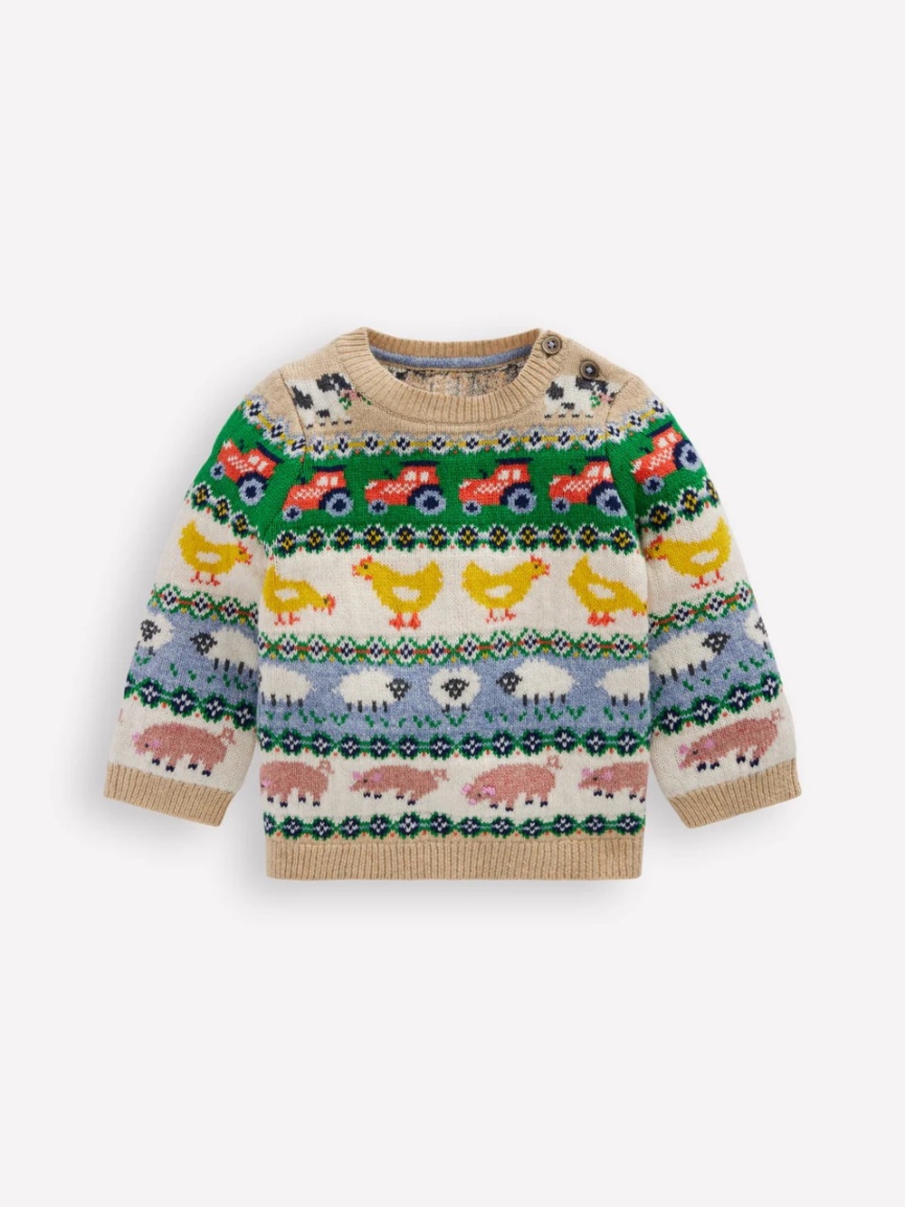 MINI BODEN Farm Animals Sweater